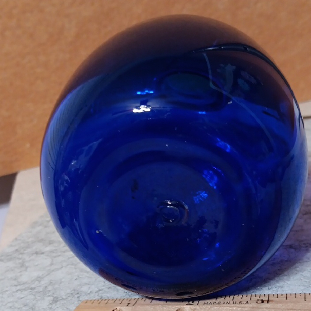VINTAGE BLENKO Blue Glass Vase - Picture 3 of 6